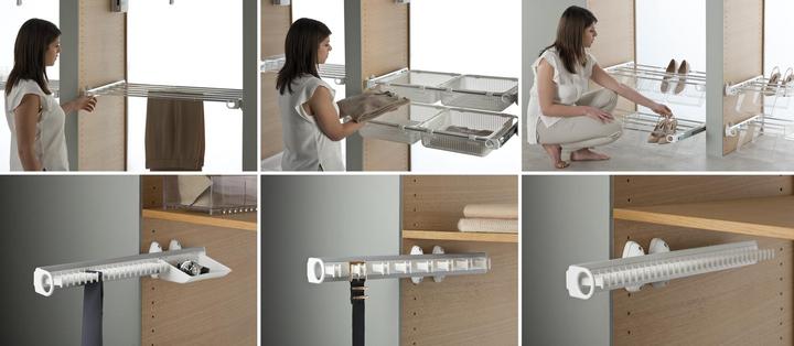 Produktbild Servetto Self System Krawattenhalter Modell B Aluminium/Kunststoff schwarz
