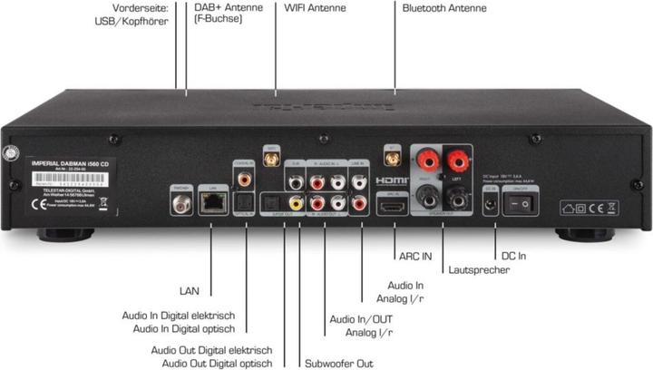 Produktbild Imperial Dabman i560 CD (DAB+, FM, UKW, Internetradio, WLAN, Bluetooth)