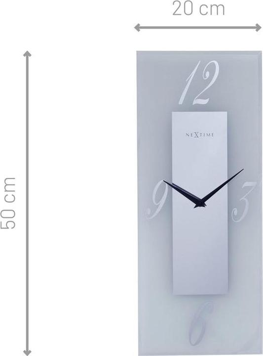 Actual product image Nextime Wall Clock Dali Transparent/White