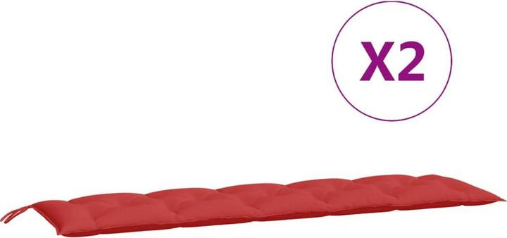 Produktbild VidaXL Gartenbank-Auflagen 2 Stk. O x ford-Gewebe (180 x 50 x 7 cm)