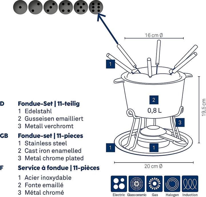 Produktbild Kela Comore (Fondue Bourguignonne, Fondue Chinoise)