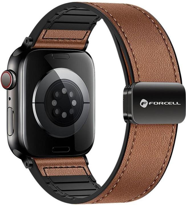 Image du produit Forcell Strap F-DESIGN FA21 eco leather strap for APPLE Watch 38 / 40 / 41 mm brown (Eco-cuir)