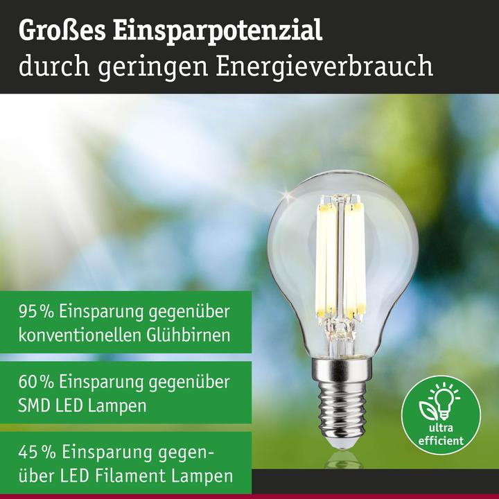 Productafbeelding Paulmann Drop Eco-Line filament (E14, 2.50 W, 525 lm, 1 x, A)