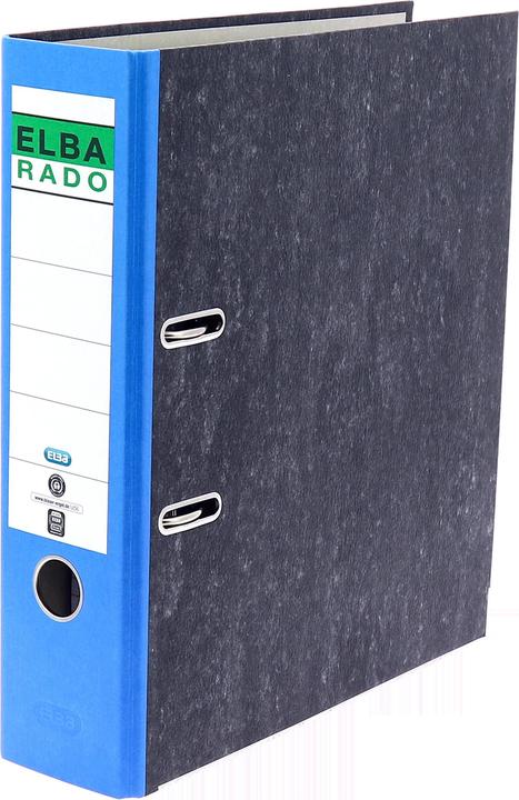 Produktbild Elba Mappe rado cloud marmor, Rückenbreite: 80 mm, blau DIN A4, Umschlag innen Papier / außen cloud marmo (A4, 80 mm, 1 Stück)