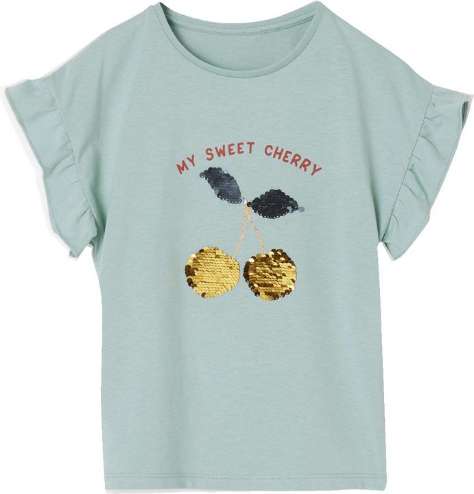 Produktbild Vertbaudet Mädchen T-Shirt mit Wende-Pailletten (146, 152)