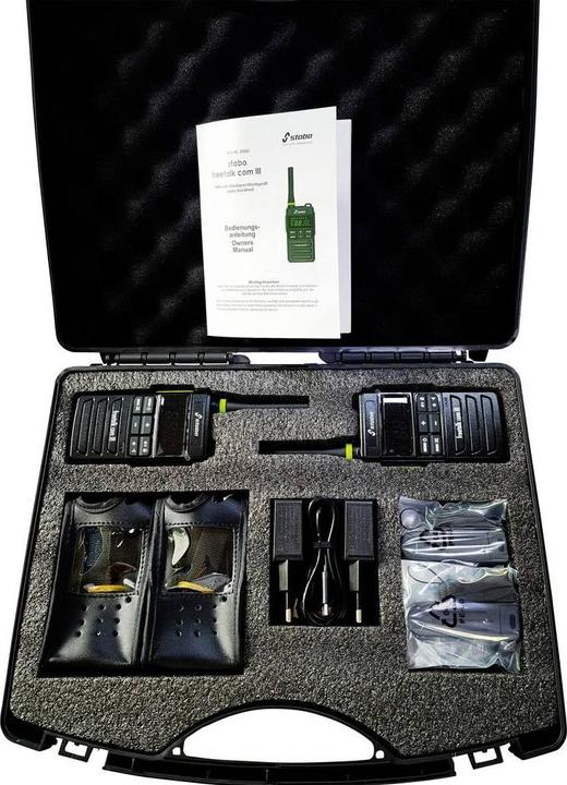 Produktbild Stabo freetalk com III Funkkoffer 20263 PMR-Handfunkgerät 2er Set