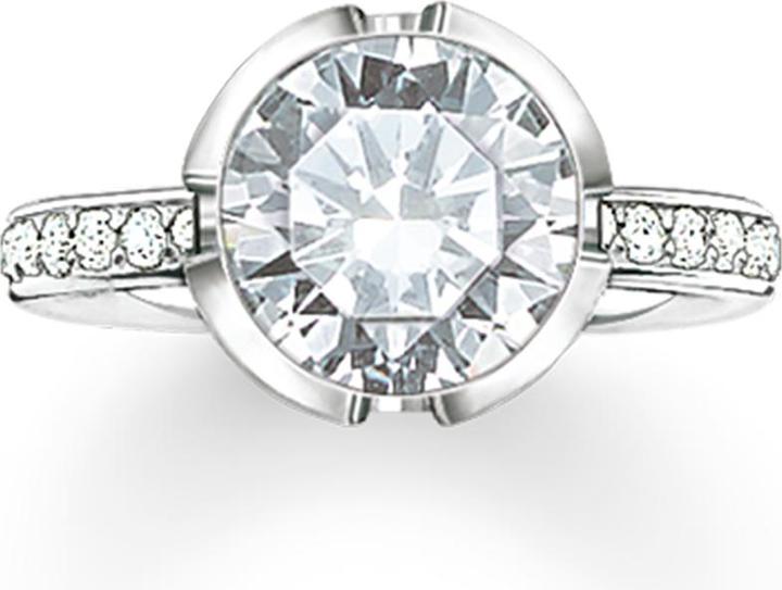 Thomas Sabo Ring Zirkonia weiss TR2037-051-14 (54, 925 Silber)