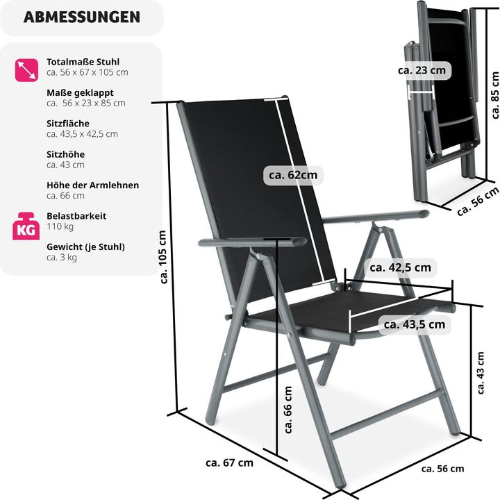Immagine prodotto tectake Sedia da giardino