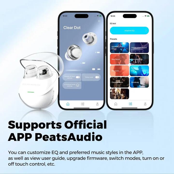 Produktbild Soundpeats Clear Dot TWS Headset weiss (Kabellos)