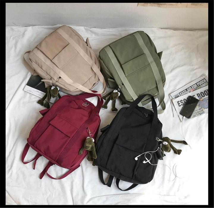 Produktbild Only-Bags.Store Wasserdichter Rucksack für die Schule, Reiserucksack, Nylonrucksack, Schulrucksack, minimalistische