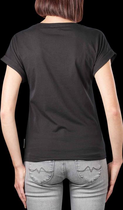 Actual product image Marc O'Polo Deep Round Neck T-Shirt Short Sleeve Black (XS)