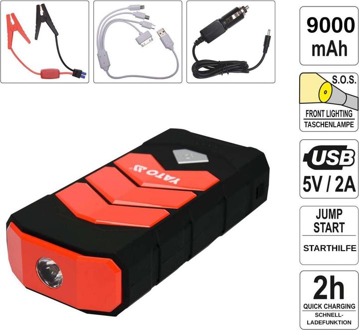 Image du produit Yato Banque d'alimentation (400 A, 9000 mAh)