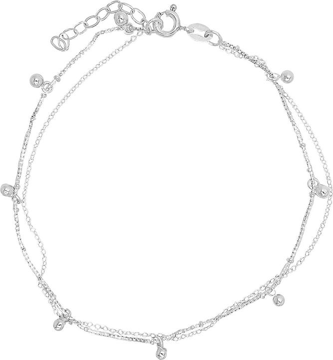 Leyda Fusskette Doppel (Silber 925, 26 cm)