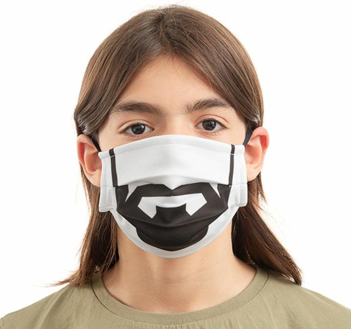 Actual product image Luanvi Reusable fabric hygiene mask Beard size M Pack of 3 units (3 x)