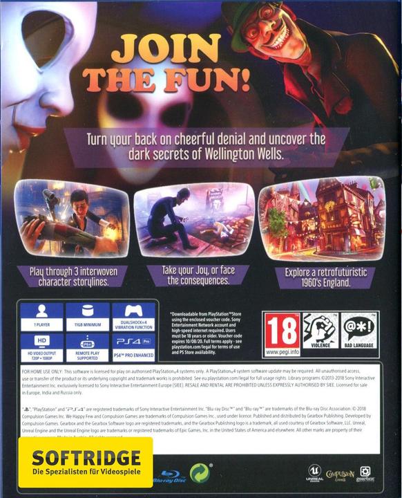 Immagine prodotto Gearbox Noi felici pochi (PS4, EN)