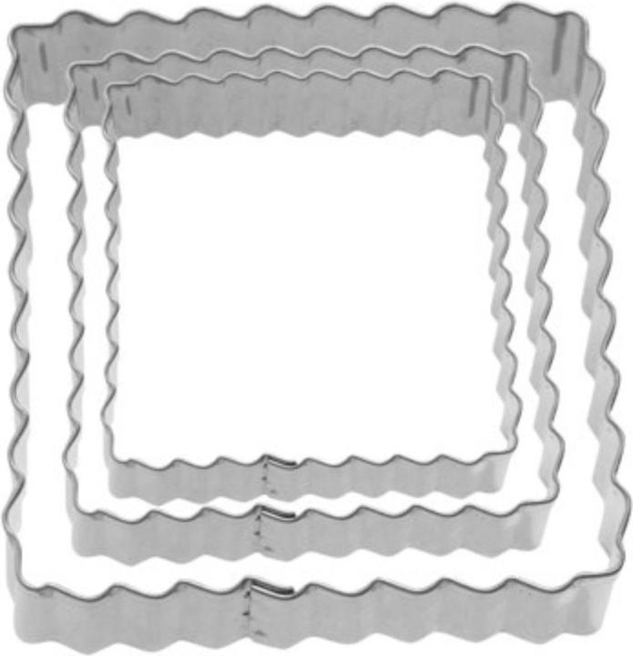 Produktbild Westmark 3 Stk. Terrassen-Ausstechformen "Quadrat gewellt", 4/5/6 cm