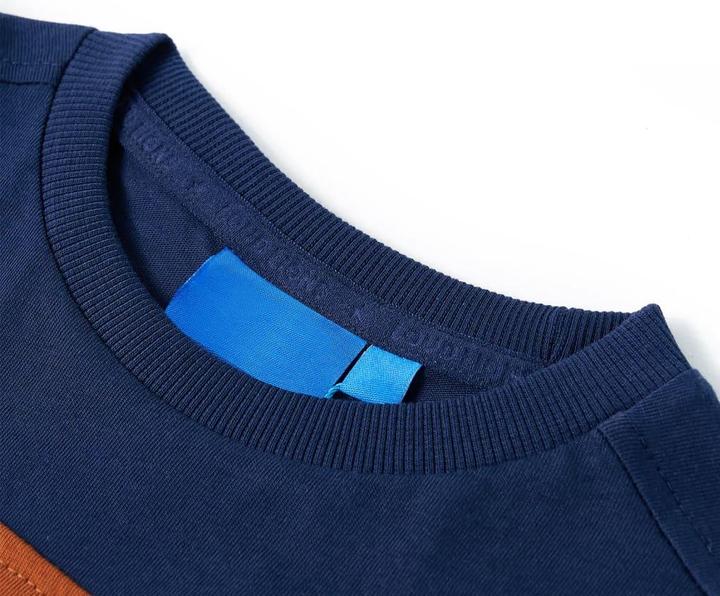 Immagine prodotto VidaXL Camicia da bambino a maniche lunghe blu navy 92,Materiale: 100 (92)