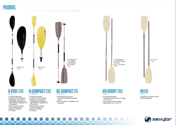 Produktbild Sevylor Doppelpaddel KC-Compact 215 (215 cm, 1-piece)