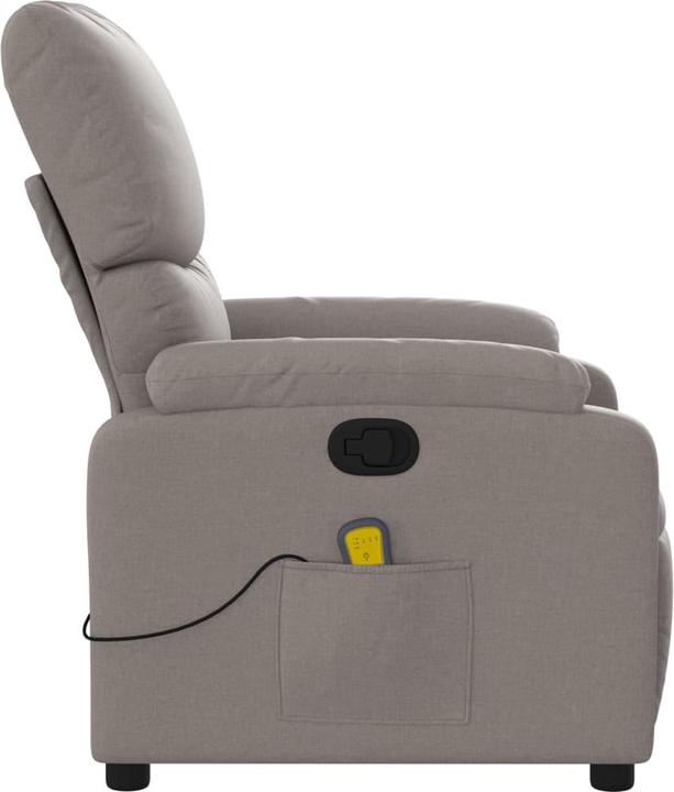 Immagine prodotto VidaXL Poltrona massaggiante in tessuto taupe,Colore: Taupe,Materiale: Tessuto (100