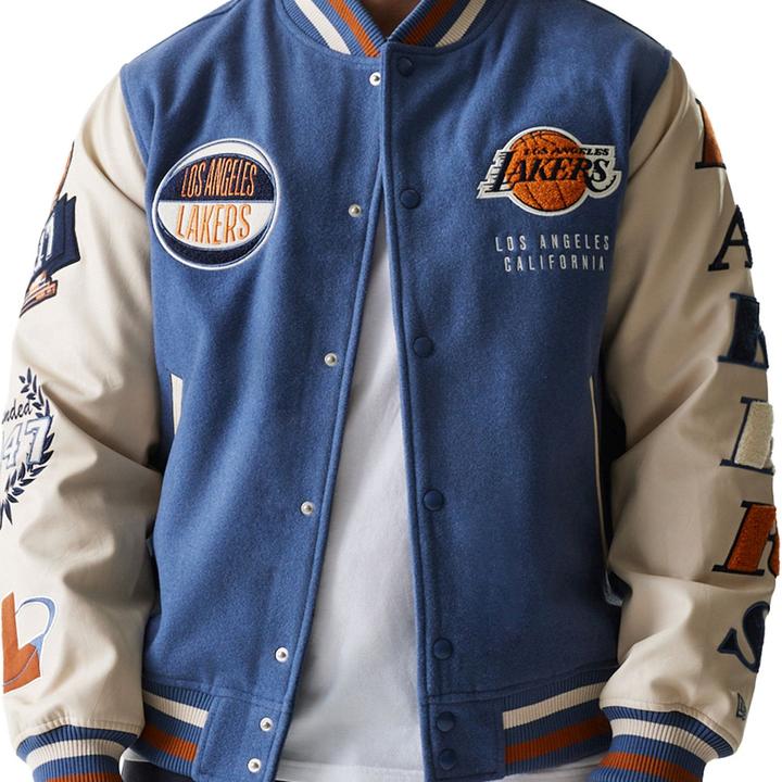 New Era Varsity College Jacke - NBA Los Angeles Lakers - M (M)