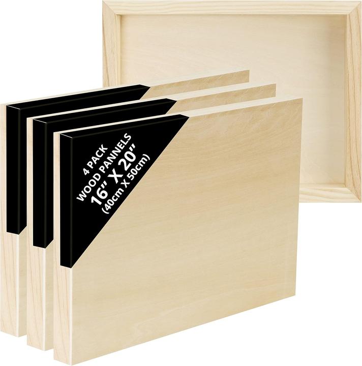 Produktbild Belle Vous 4er-Set Leinwand-Platten (40x50 cm)