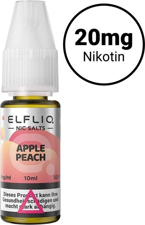 Actual product image Elfbar Elfliq (Apple, Peach)