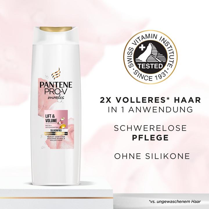 Actual product image Pantene Miracles Lift & Volume (250 ml, Liquid shampoo)