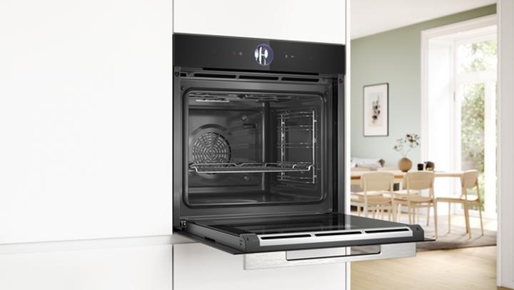 Actual product image Bosch Hausgeräte Bosch Series 8, Built-in Steam Oven, 60 x 60 cm, Black HSG7261B1