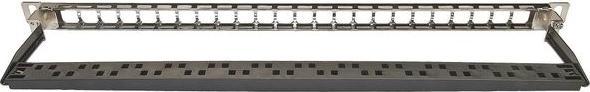Actual product image Wirewin 24-port 0.5 U patch panel, shielded