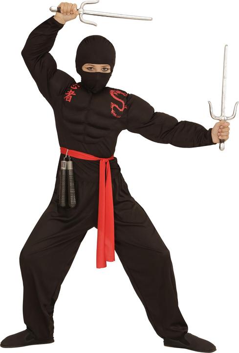 Produktbild Widmann Ninja Maske Schwarz Kindergrösse (One Size)