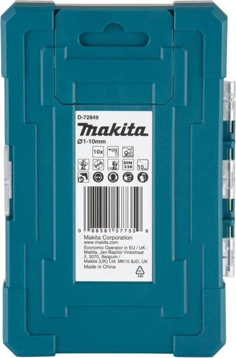 Produktbild Makita Bohrer-Set HSS D-72849 (1.0-10 mm)