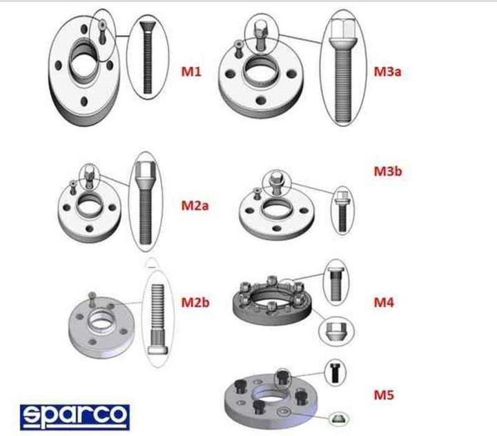 Produktbild Sparco Distanzstücke 051STB74 5x112 66,45 M14 x 1,50 16 mm M2A