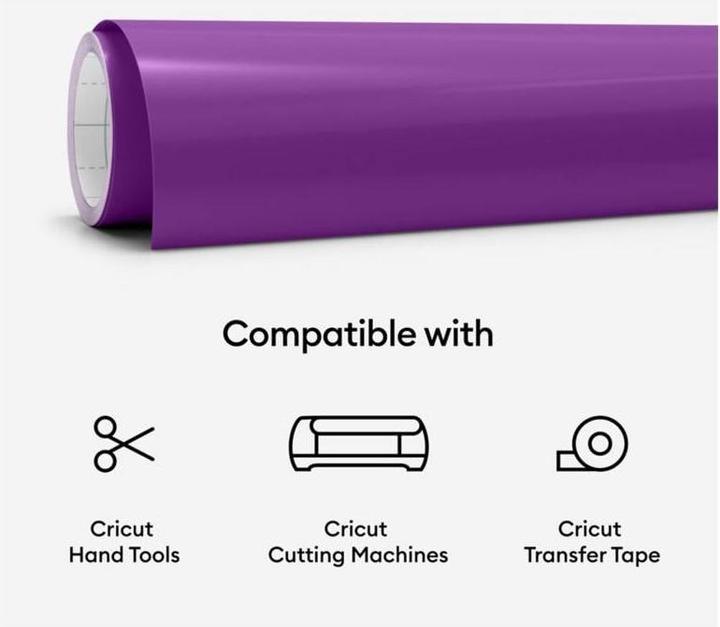 Produktbild Cricut Vinylfolie Wärmeaktiviert 30 x 60 cm, Violett/Türkis (1 x)