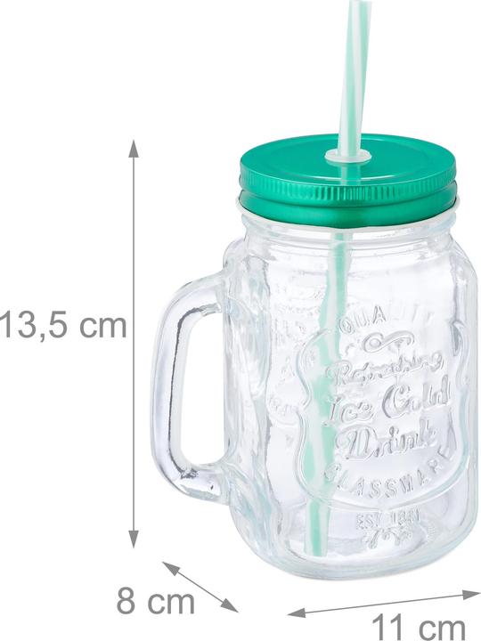 Productafbeelding Relaxdays 8x drinkglas (0.50 l, 1 x)