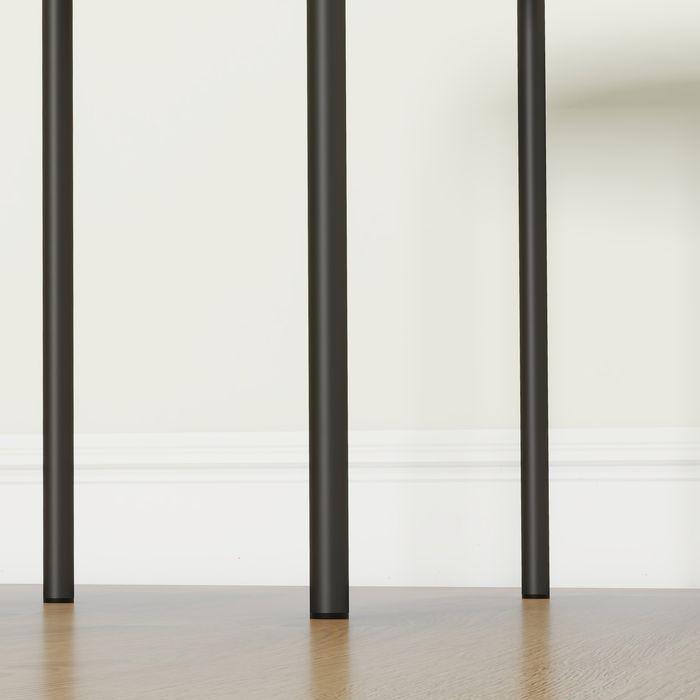 Immagine prodotto Swisshandel24 Set di 4 sgabelli da cucina, impilabili, effetto velluto, fino a 100 kg, struttura in metallo