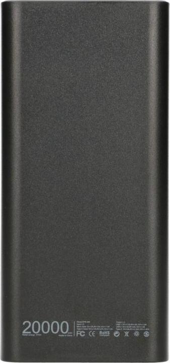 Produktbild Extralink EX.19508 power bank Lithium Polymer (LiPo) Black (20000 mAh, 74 Wh)