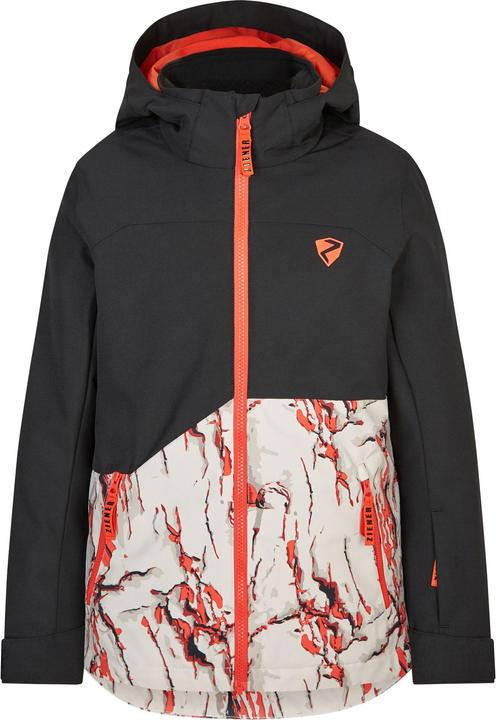 Ziener Skiwear Jungen Ski Jacke - ANDERL cliff print - 104 (104)
