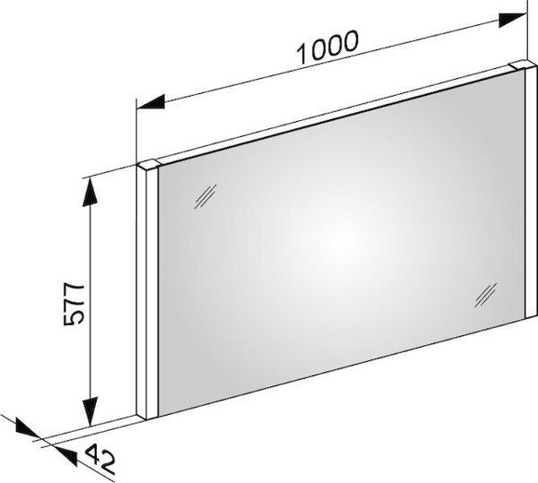 Produktbild Keuco Lichtspiegel ROYAL REFLEX.2 1000x577x42mm A++ (109 x 81 cm)