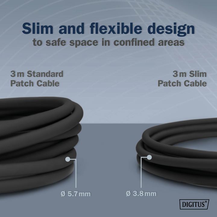 Produktbild Digitus CAT 6A Klasse Ea, F/FTP, Twisted Pair Patchkabel, Cu, LSZH, AWG 32/7, Länge: 0,5 m, schwarz (F/FTP, CAT6a, 0.50 m)