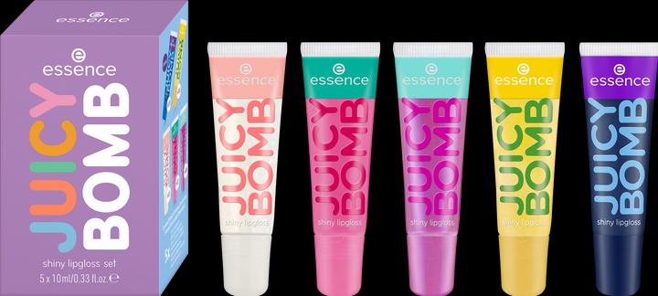 Produktbild essence Juicy Bomb Set (106 Mellow Mango, 101 Lovely Litchi, 102 Witty Watermelon, 105 Bouncy Bubblegum)
