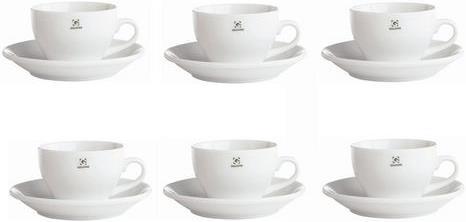 Produktbild Galzone Cappuccino Tassen weiss (250 ml, 6 x)