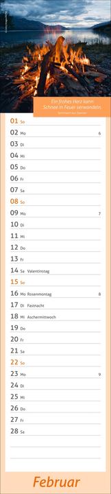 Image du produit times&moreTagevollerGlückLangplaner2026 (11 x 49 cm, Allemand)