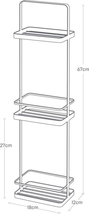 Actual product image Yamazaki Tower (12 x 18 x 67 cm)