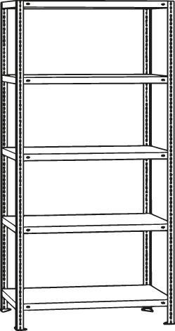 Actual product image Schulte Lagertechnik Wheels basic rack MULTIplus150