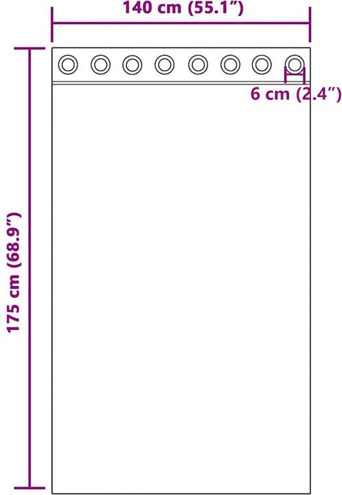 Immagine prodotto VidaXL Proskudiia (140 x 175 cm)