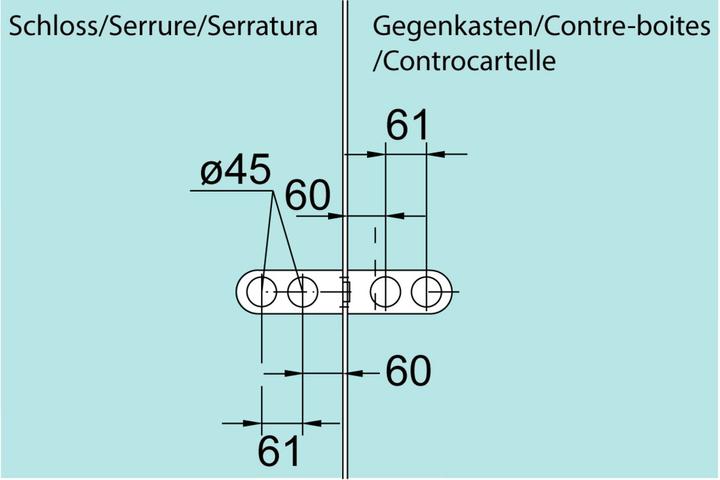 Produktbild Dormakaba Glastürgegenkasten STUDIO Rondo Leichtmetall Dark Niro DIN links / rechts rund