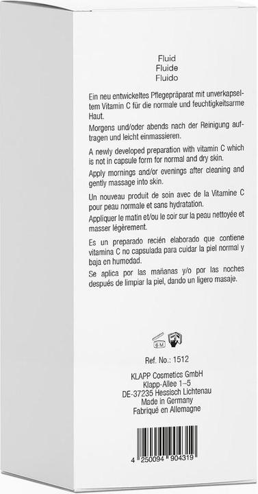 Actual product image Klapp C PURE Fluid 50 ml (50 ml, Face fluid)