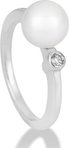 Breuning RING - A.ZP/Brill. 0,05 Ct. H/si (61, 585/14 K Gold)