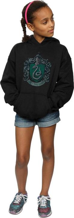 Produktbild Slytherin Distressed Crest Kapuzenpullover Mädchen (140, 146)