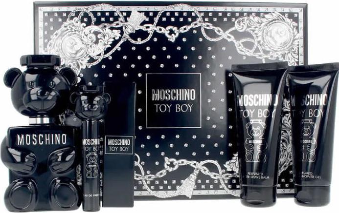 Image du produit Moschino Toy Boy Christmas 2024 Eau de Parfum / Gel Douche Bain / Baume Après-Rasage / Voyage (Set parfum)